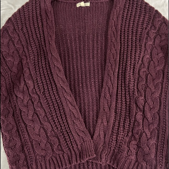 L.A. Hearts Knit Sweater cardigan. Pacsun. Purple. OFSM. Lightly used. - Picture 2 of 5